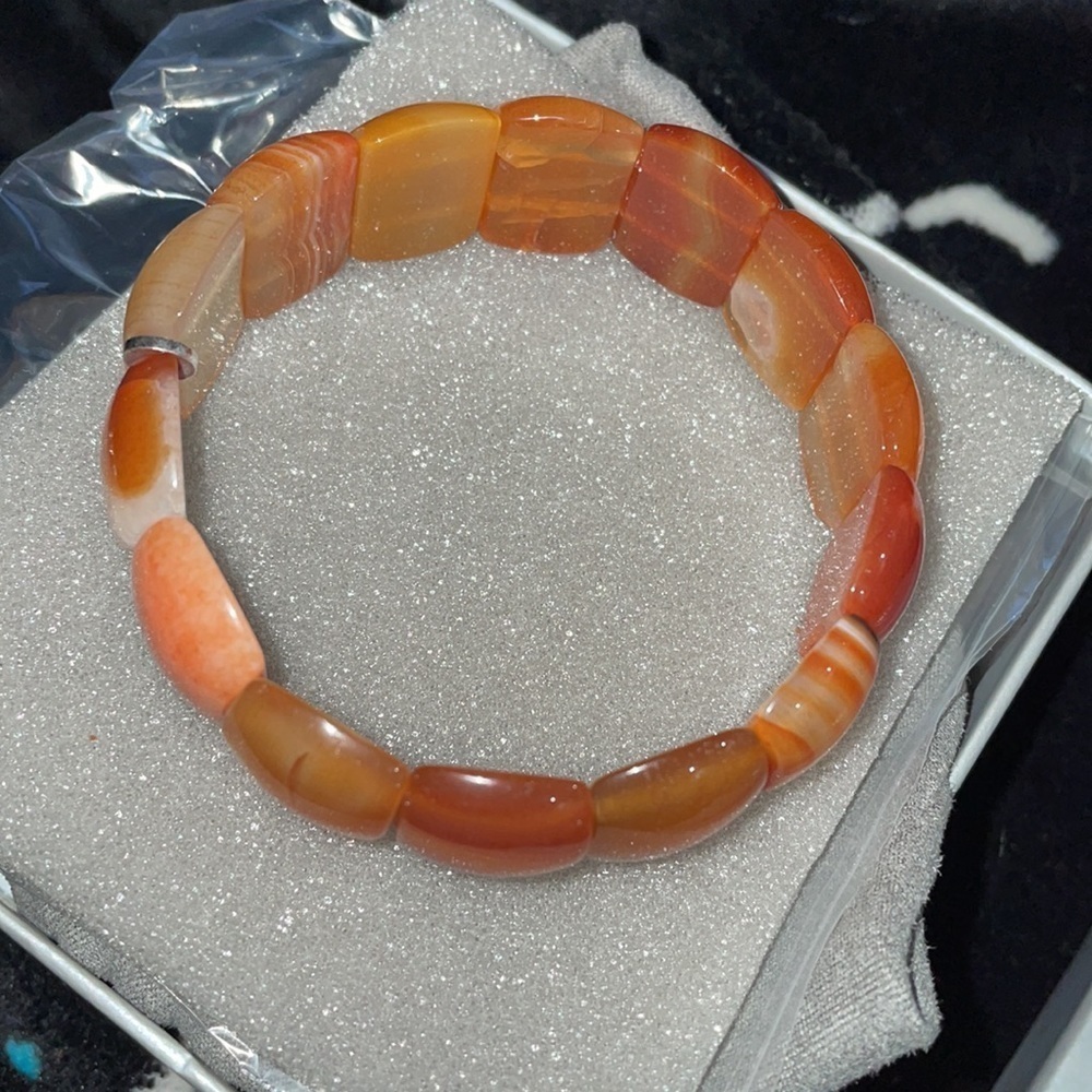 Carnelian Stretch Bracelet by Jay King - Picture 6 of 10